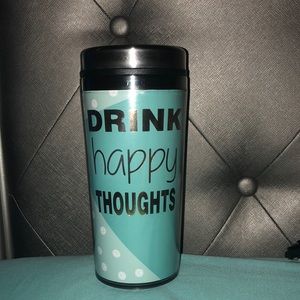“Drink Happy Thoughts” Coffee Mug/Tumbler